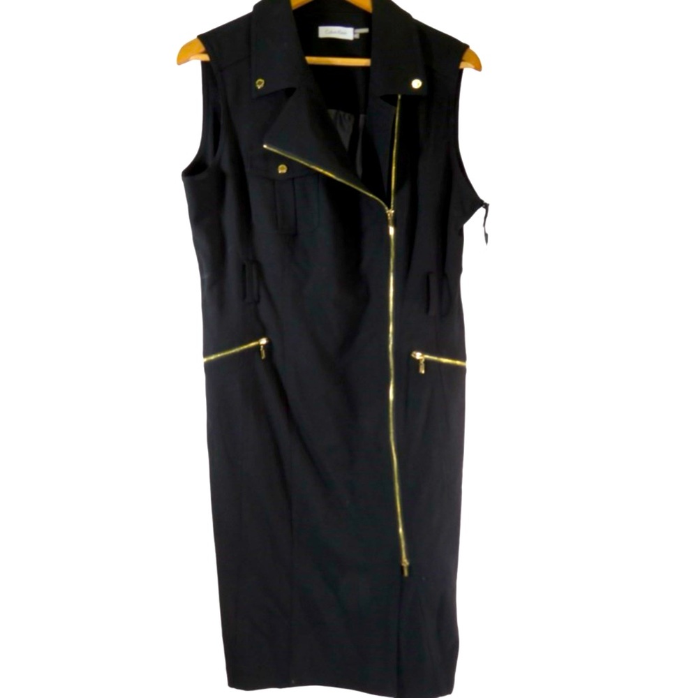 Brand: Calvin Klein
Model: Dress
Zip Up
Black
Gender: Women 
New with Tags